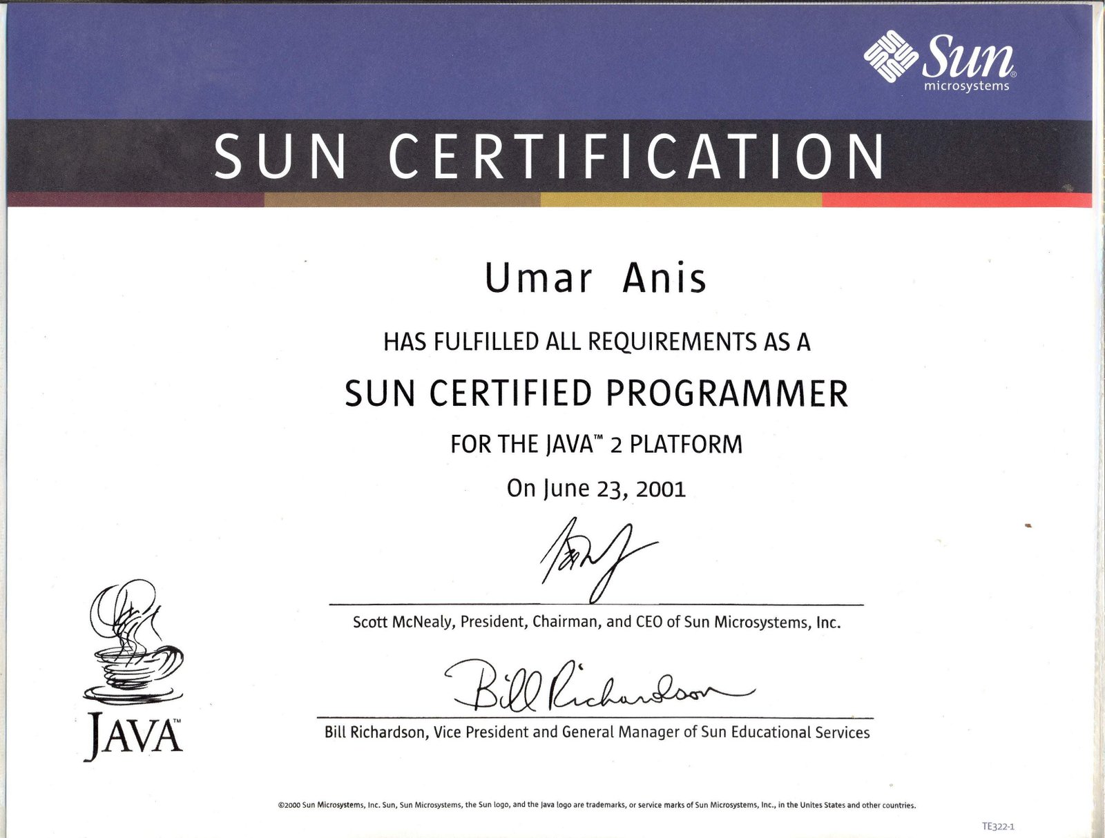 Sun Certified Java Programmer