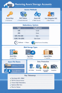 Azure Storage infographic by chatgpt